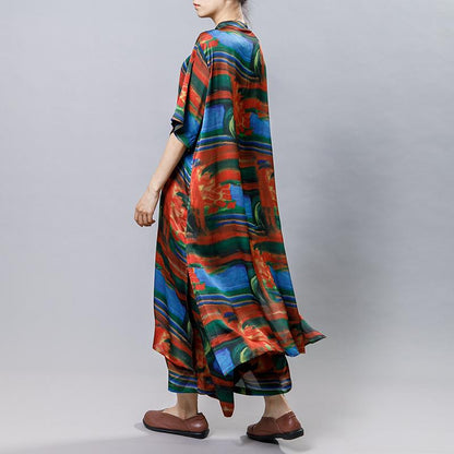 Abstract Printed Soft Fabric Casual Two-Piece Set