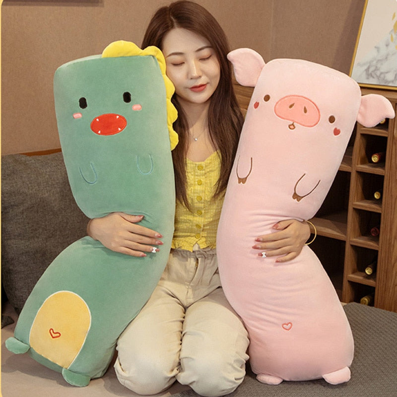Animal Doll Cute Soft Long Clip Leg Lazy Dormitory Multi-purpose Sleeping Pillow Gift Decoration for Girls Children Unisex