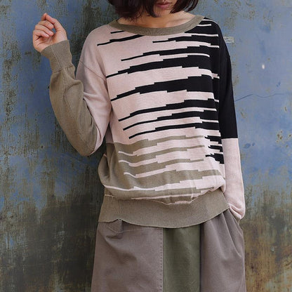 Autumn Loose Pullover Casual Knitted Shirt