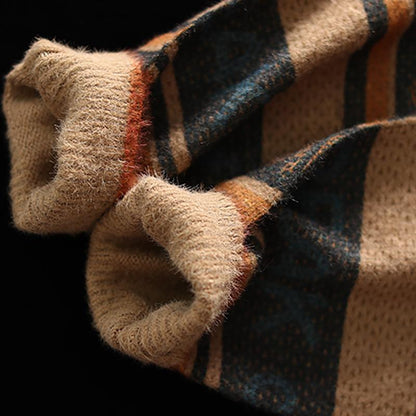 Autumn New Retro Printed Sweater Coat