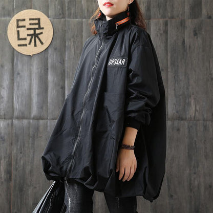 Autumn Plus Size Zipper Women Trench Coat