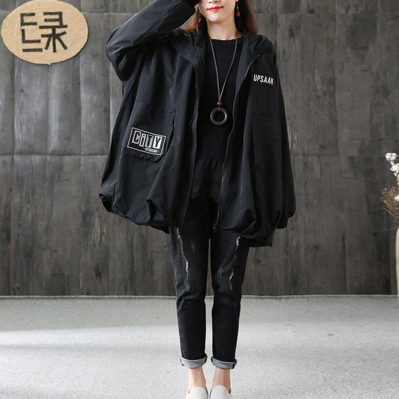 Autumn Plus Size Zipper Women Trench Coat