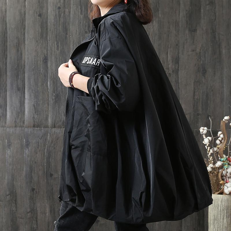 Autumn Plus Size Zipper Women Trench Coat