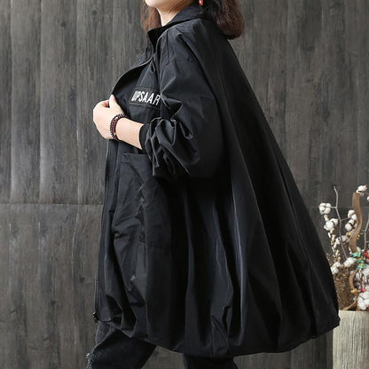 Autumn Plus Size Zipper Women Trench Coat