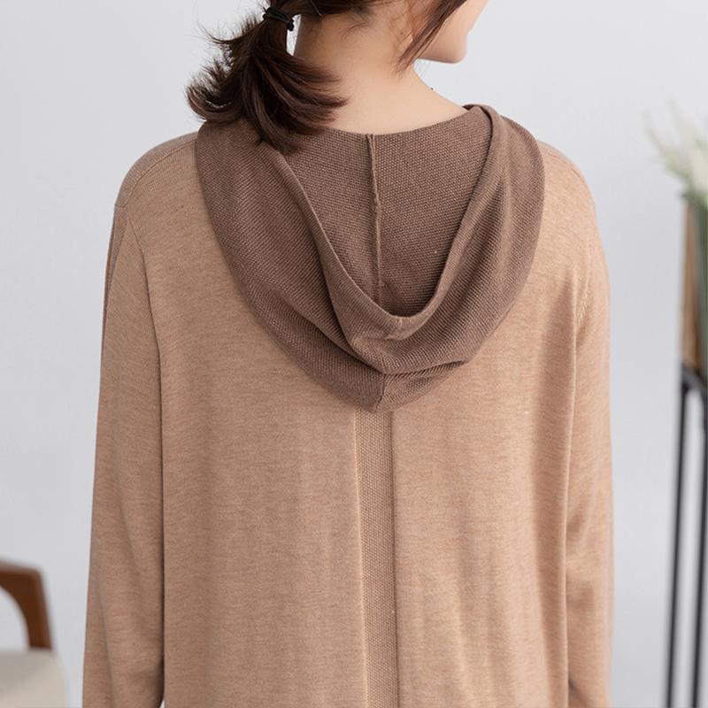 Autumn Pure Color Soft Comfortable Straight Dress