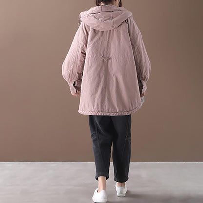 Autumn Winter Casual Colour Block Warm Coat