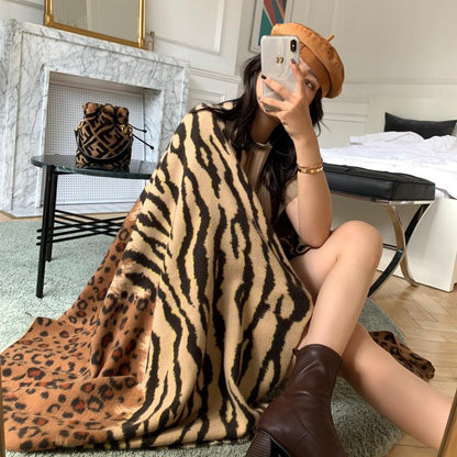 Autumn Winter Leopard Soft Comfortable Scarf
