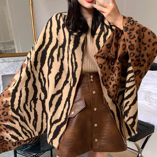 Autumn Winter Leopard Soft Comfortable Scarf