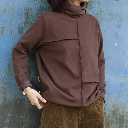 Autumn Winter Loose Turtleneck Bottoming Shirt