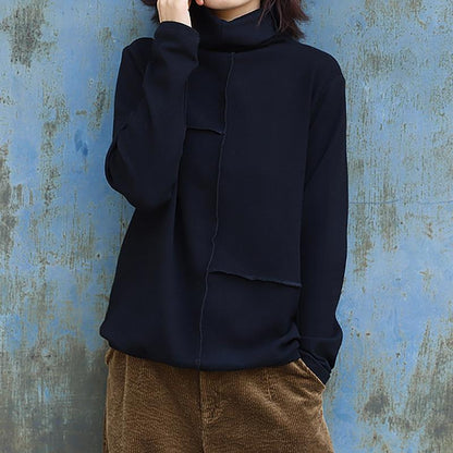 Autumn Winter Loose Turtleneck Bottoming Shirt
