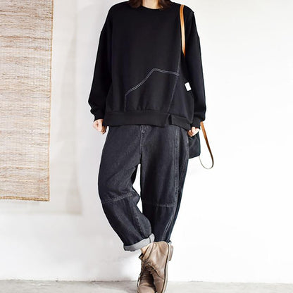 Autumn Winter New Casual Loose Cotton Sweatshirt
