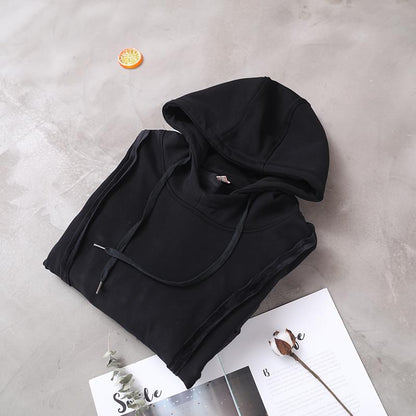 Autumn Winter New Loose Hooded Plus Velvet Dress