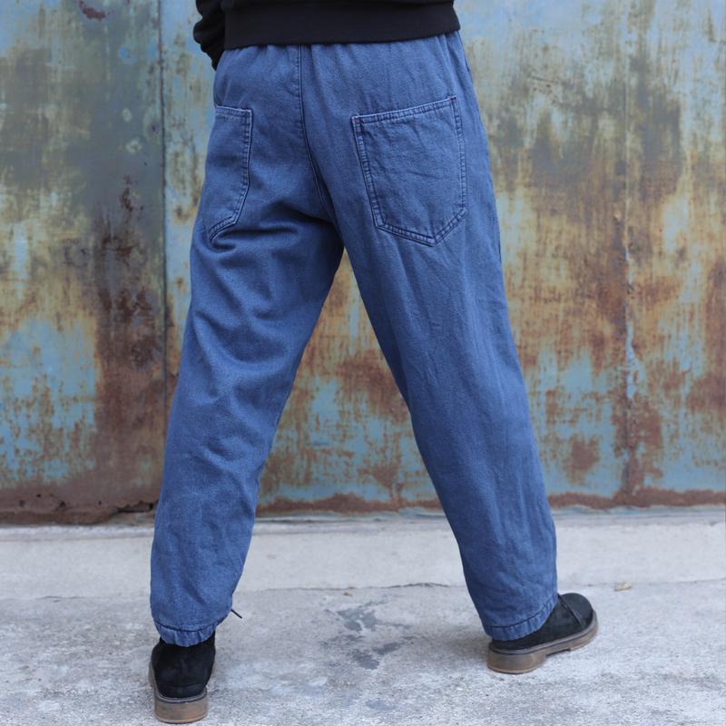 Autumn Winter Pure Color Thermal Harem Pants