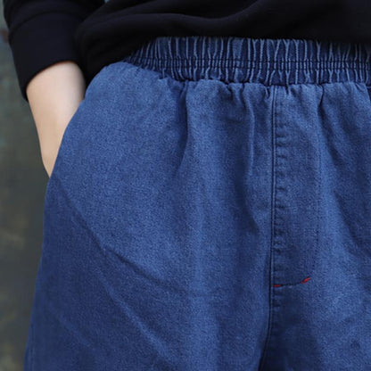 Autumn Winter Pure Color Thermal Harem Pants
