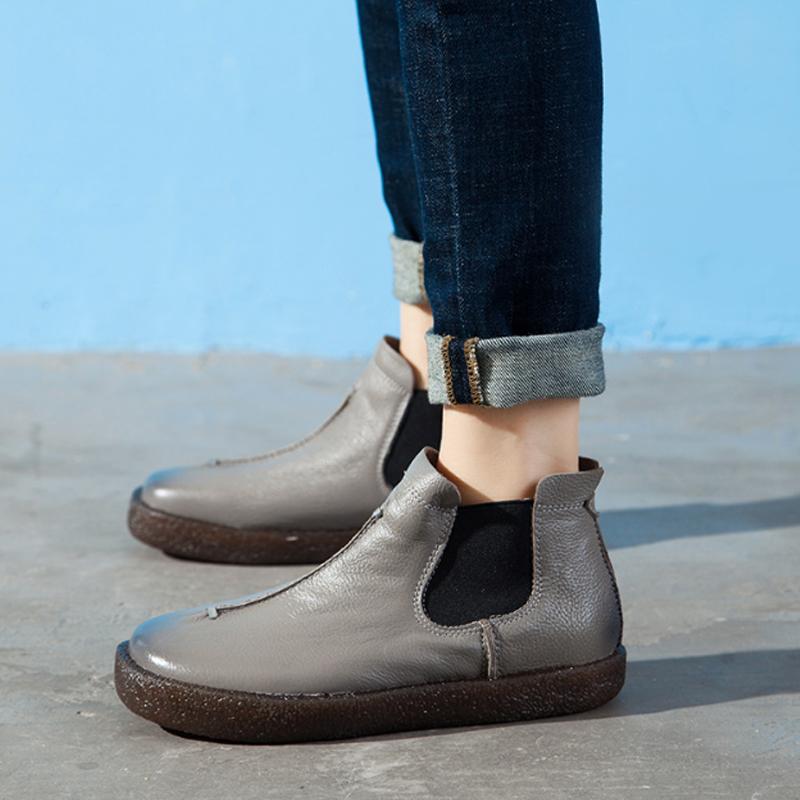 Autumn Women Classic Flat Ankle Boot