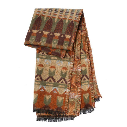 Autumn and Winter Thickening Large Warm Scarf