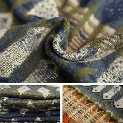 Autumn and Winter Thickening Large Warm Scarf