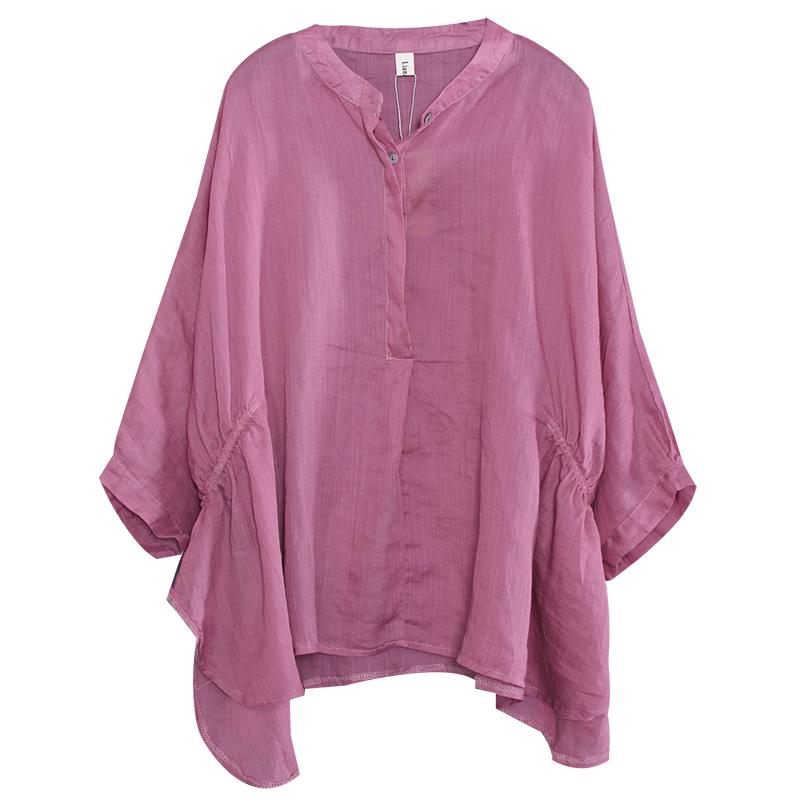Batwing Sleeve Comfortable Solid Color T-Shirt