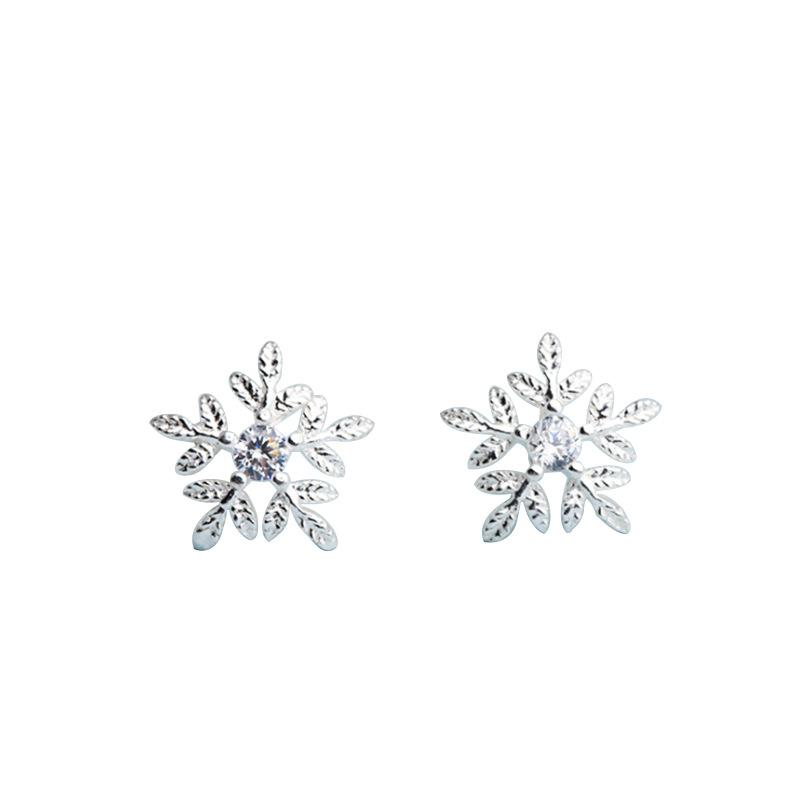 Beautiful Simple Snowflake Earrings