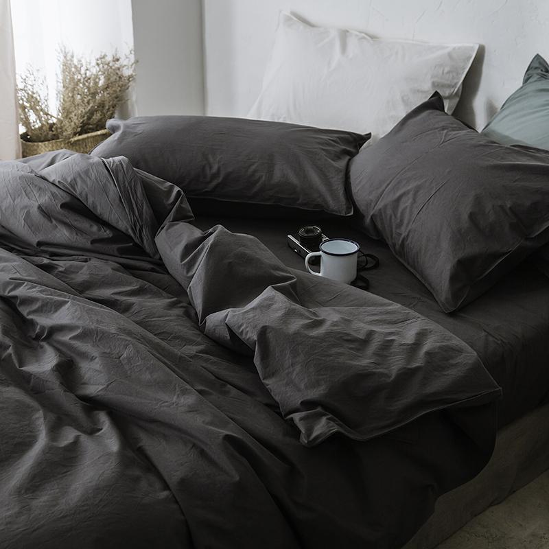 Bedding Sleeping Cotton Washed Flat Sheet Set