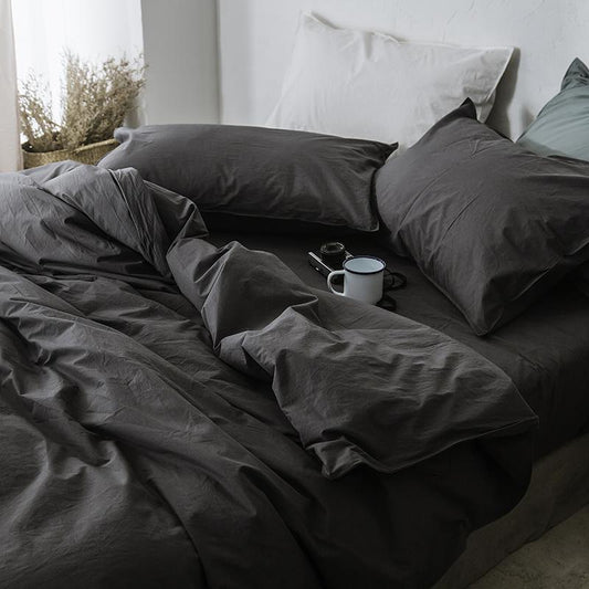 Bedding Sleeping Cotton Washed Flat Sheet Set