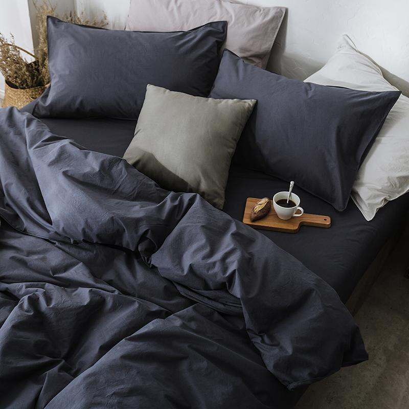 Bedding Sleeping Cotton Washed Flat Sheet Set