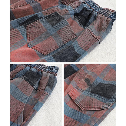 Big Pockets Loose Printed Casual Harem Jeans