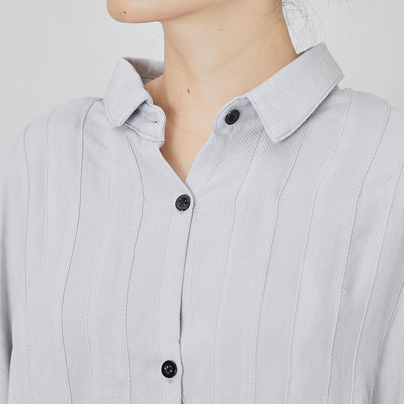 Black Lacing Design Loose Shirt Dress