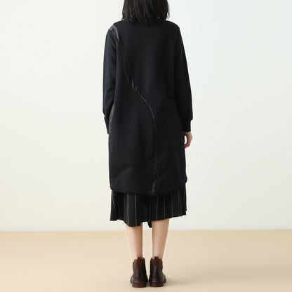 Loose Casual Irregualr Stripe Asymmetric Skirt