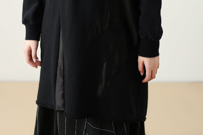 Loose Casual Irregualr Stripe Asymmetric Skirt