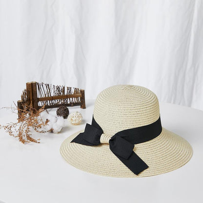 Bowknot Ribbon Outdoor Lady Fisherman Hat
