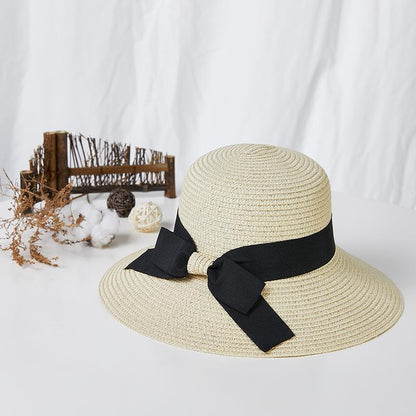 Bowknot Ribbon Outdoor Lady Fisherman Hat