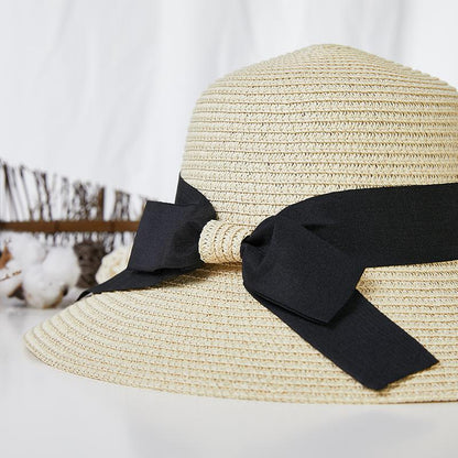 Bowknot Ribbon Outdoor Lady Fisherman Hat