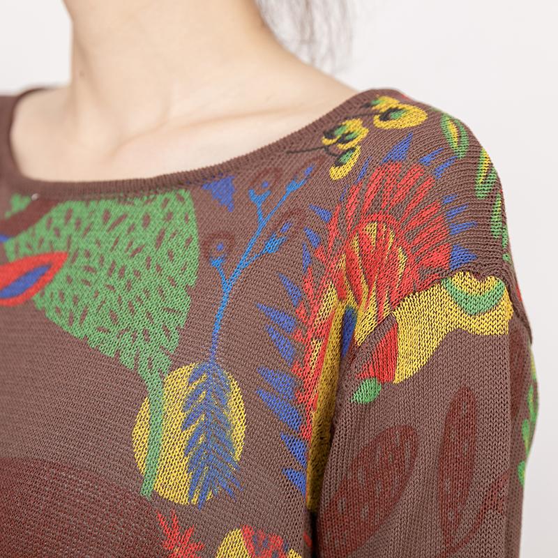 Cartoon Deer Casual Loose Knitting Blouse