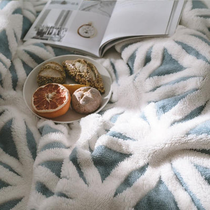 Cashmere Thick Winter Jacquard Warm Blanket