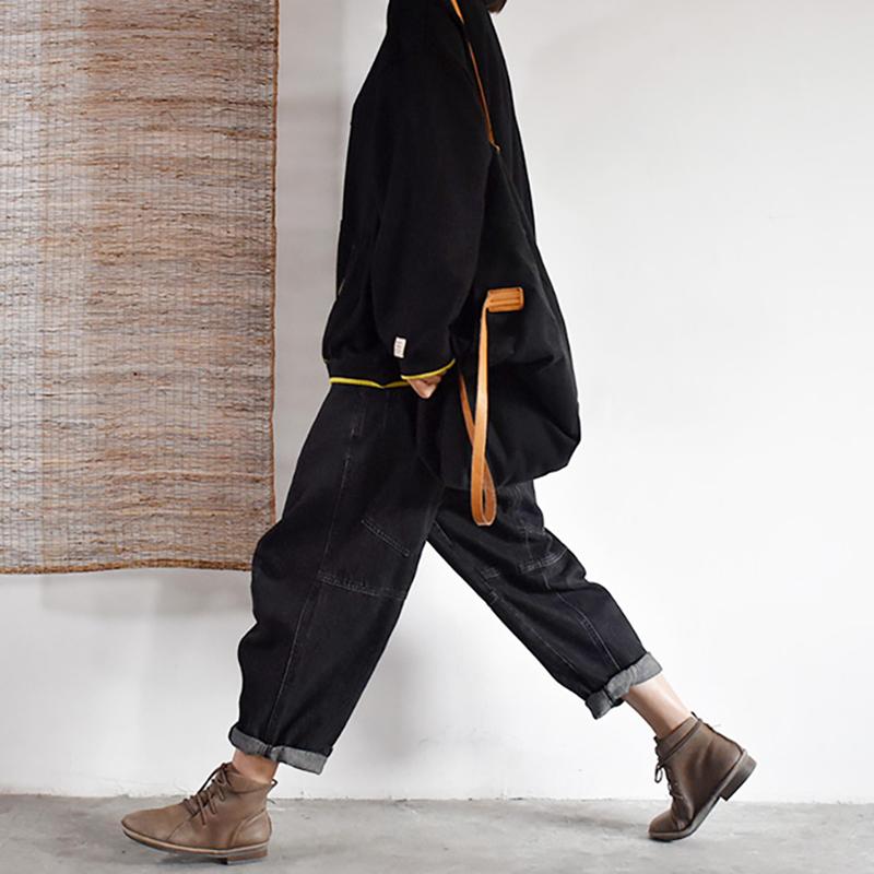 Casual Cartoon Dog Patchwork O-neck Sweatshirt