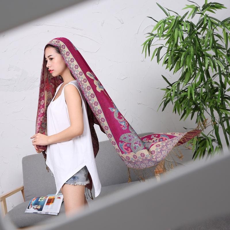 Casual Cashew Jacquard Warm Shawl