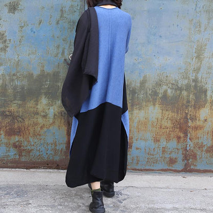 Casual Color Matching Loose Knit Dress