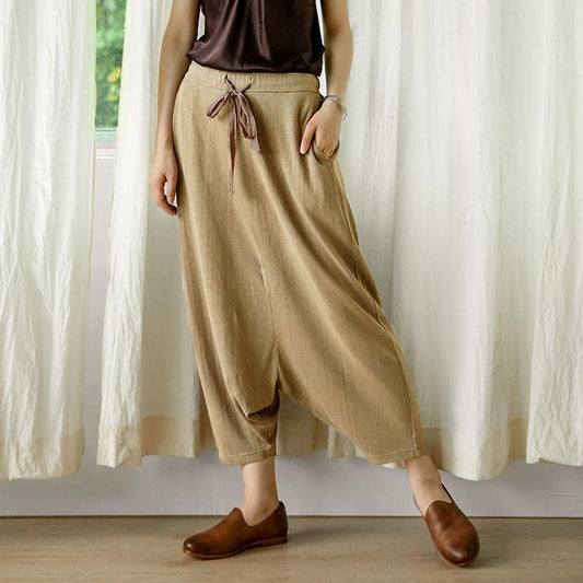 Casual Comfortable Low Crotch Plus Size Pants