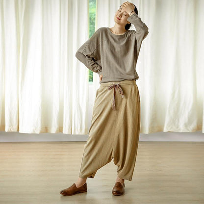Casual Comfortable Low Crotch Plus Size Pants