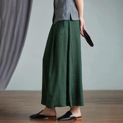 Casual Comfortable Split Hem Plus Size Skirt