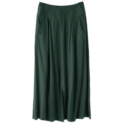 Casual Comfortable Split Hem Plus Size Skirt