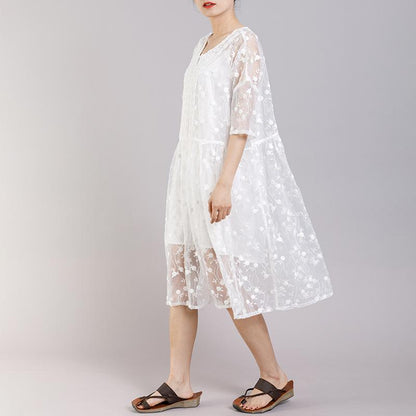 Casual Cute V-Neck Short Sleeve Dress