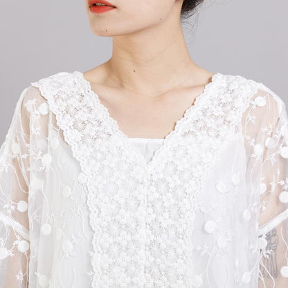 Casual Cute V-Neck Short Sleeve Dress