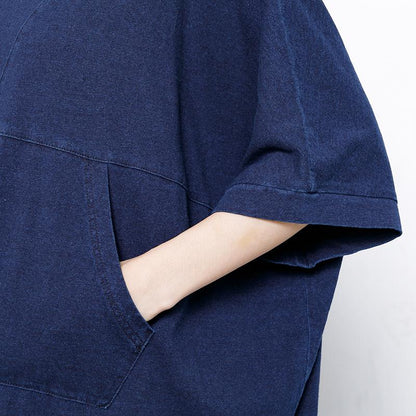 Casual Embroidery Front Pocket Long Shirt