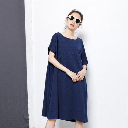 Casual Embroidery Front Pocket Long Shirt