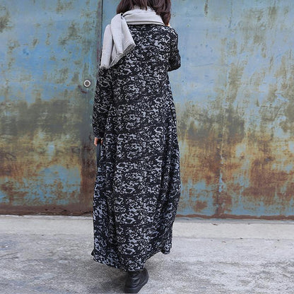 Buykud Casual Long Sleeve Irregular Jacquard Loose Jacket