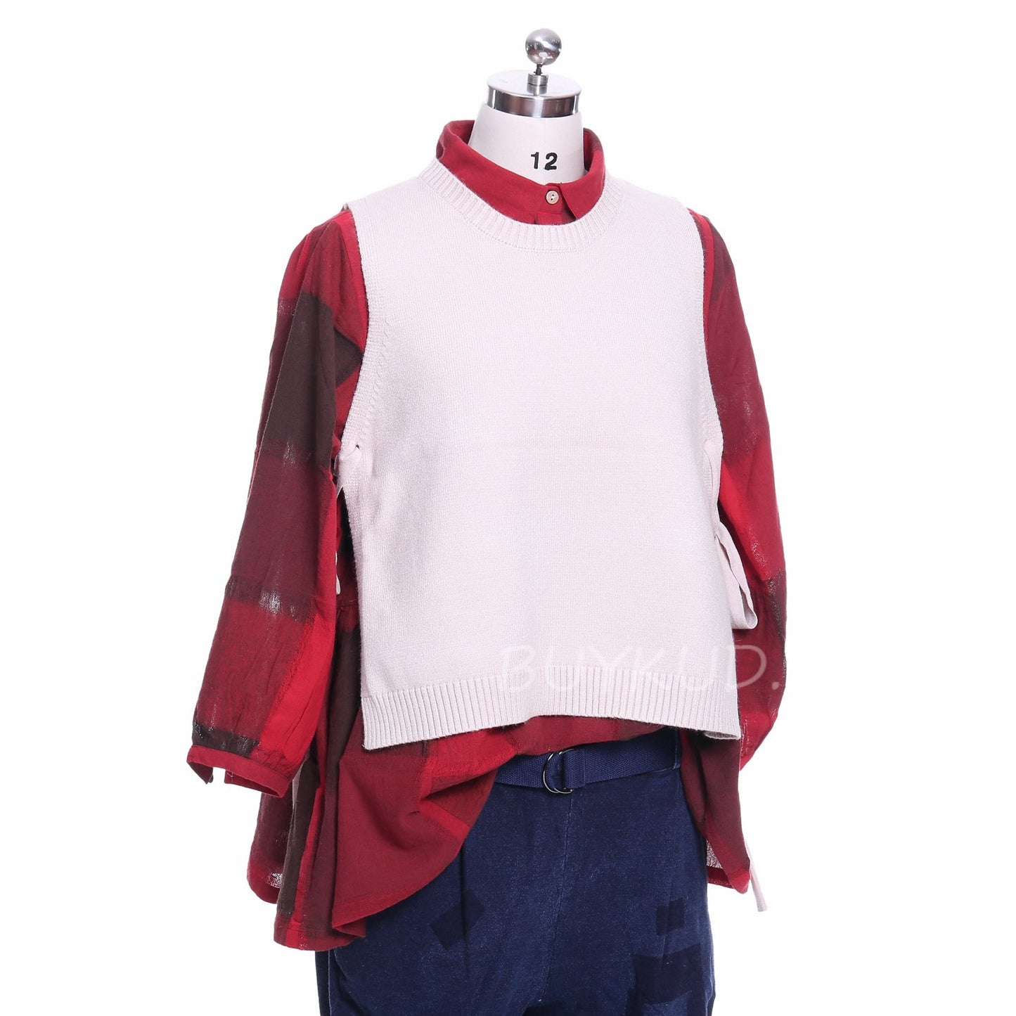 Autumn Casual Loose Shirt and Sweater Vest Style