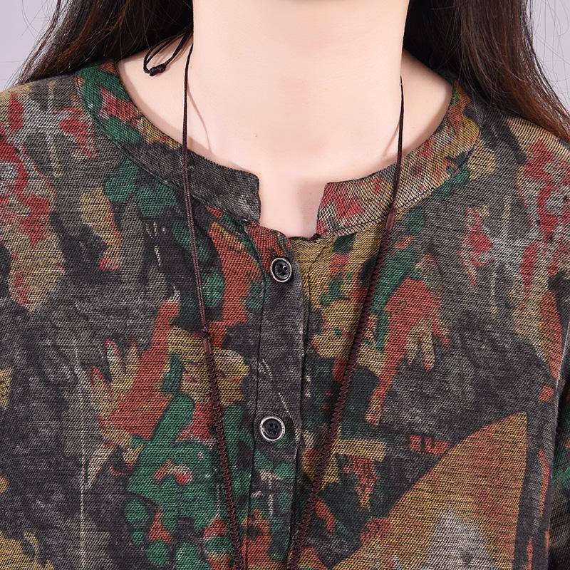 Casual Printed Elegant Loose Autumn Dress