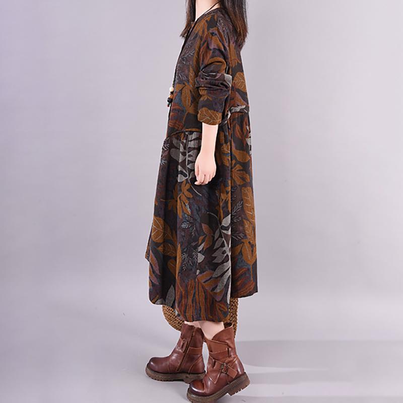 Casual Printed Elegant Loose Autumn Dress